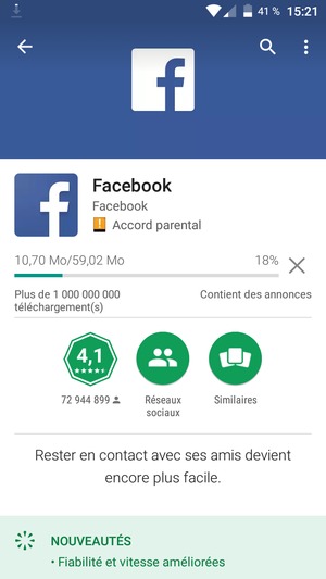 Veuillez attendre la fin de la procédure d'installation