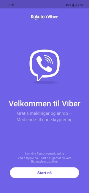 Applikasjonen er klar til bruk