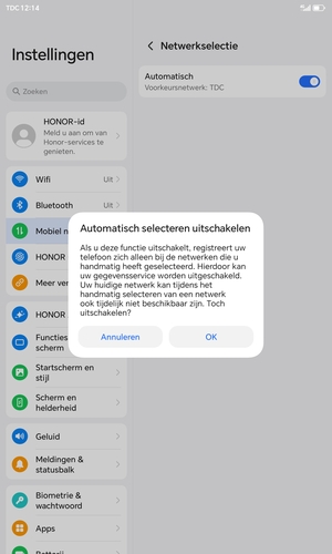 Selecteer OK