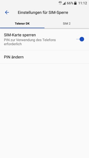 Wählen Sie Public und PIN ändern