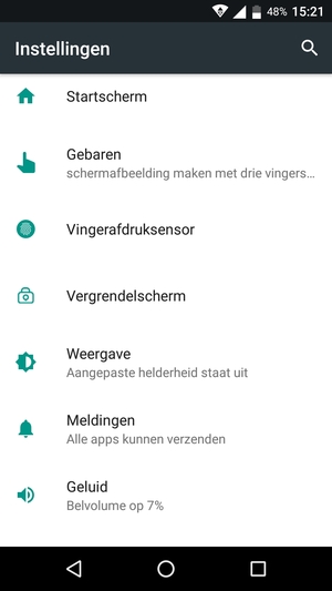 Scroll naar en selecteer Vergrendelscherm