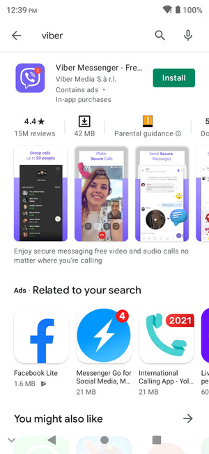 Select the app