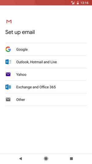 Select Outlook, Hotmail and Live