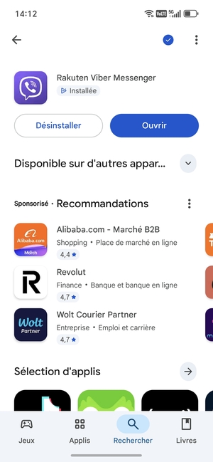 Sélectionnez Ouvrir