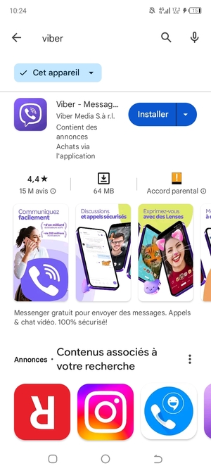 Sélectionnez l'appli