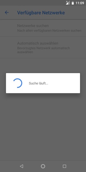Warten Sie, bis die Suche abgeschlossen ist