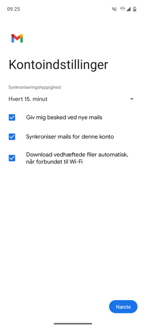 Vælg Næste