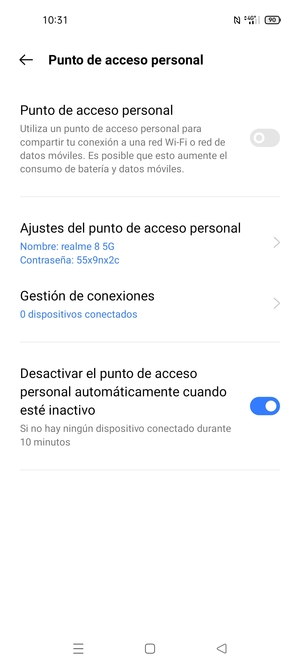 Active Punto de acceso personal