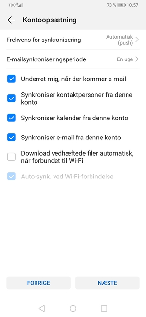 Vælg NÆSTE