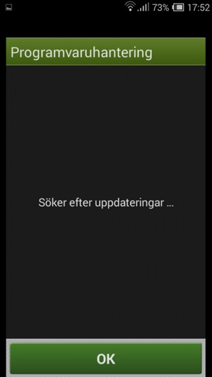 Vänta på att sökningen avslutas