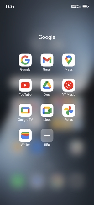 Vælg Gmail