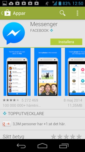 Välj Installera
