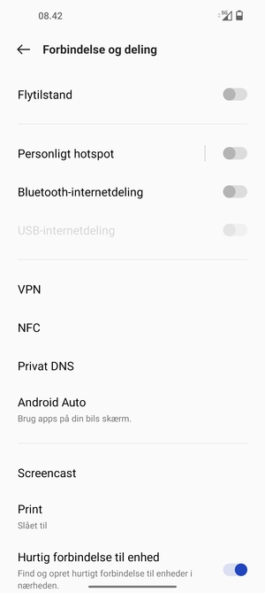 Vælg Personligt hotspot