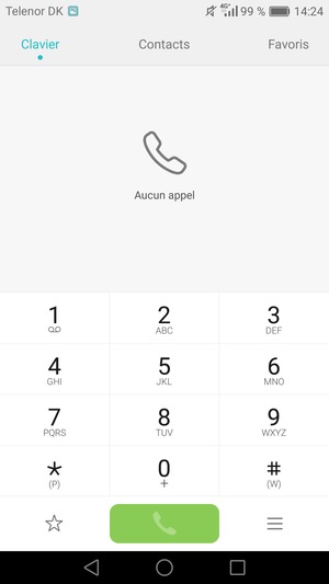Appuyez longuement sur le numéro 1