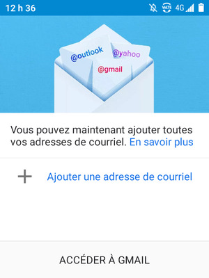 Sélectionnez Ajouter une adresse de courriel