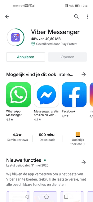 Wacht tot het installatieproces beëindigd is