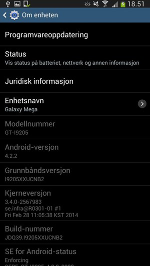 Velg Programvareoppdatering