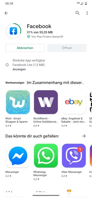 Warten Sie, bis der Installationsprozess  beendet ist