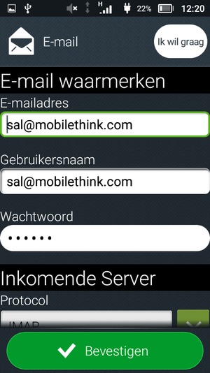 Voer Gebruikersnaam in