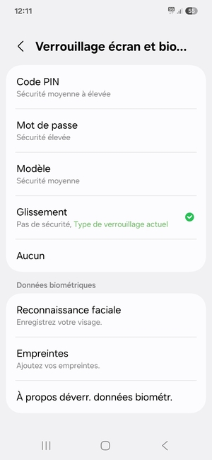 Sélectionnez Modèle