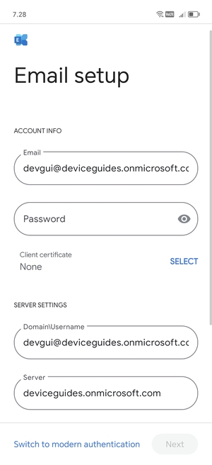 Enter your password