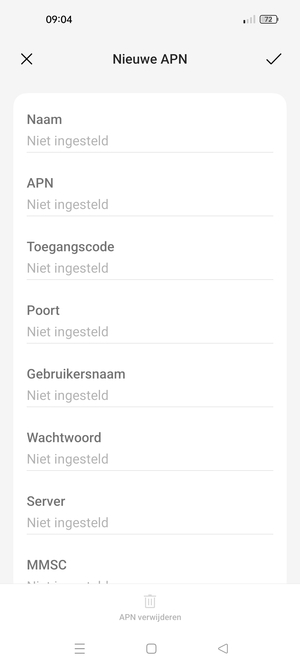 Voer mms-gegevens in