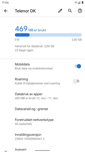 Velg Foretrukket nettverkstype