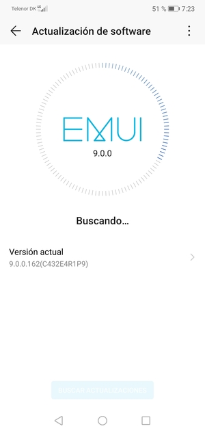 Espere a que la búsqueda termine