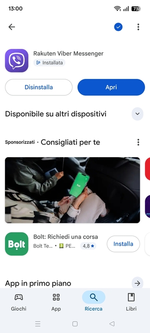 Seleziona Apri