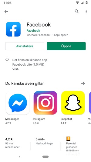 Välj Öppna