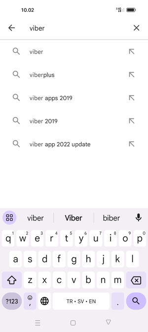 Enter the app name and select Search