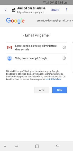 Select Allow