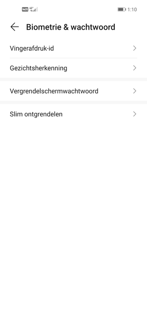 Selecteer Vergrendelscherm-wachtwoord