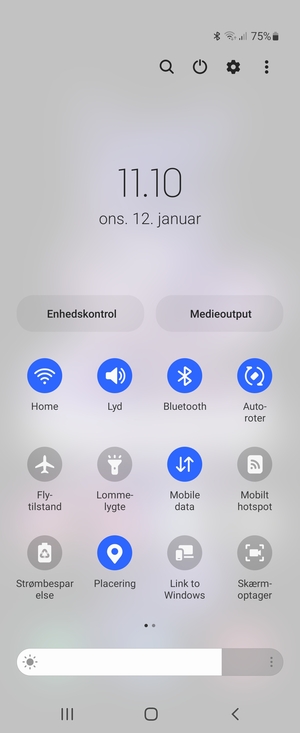 Slå Wi-Fi og Bluetooth fra