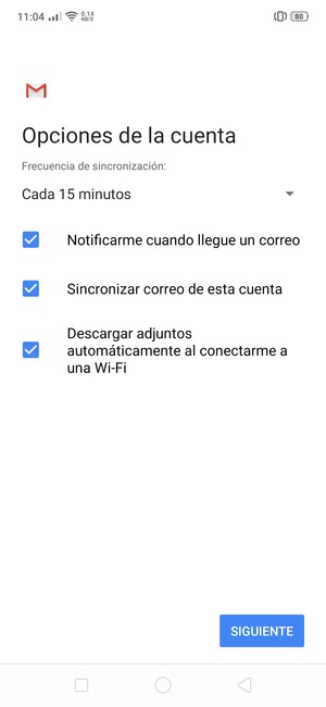 Seleccione SIGUIENTE