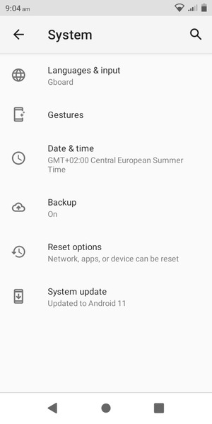 Select System update