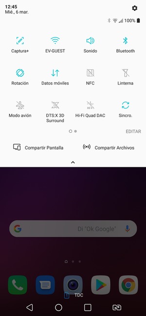 Desactive Wi-Fi y Bluetooth
