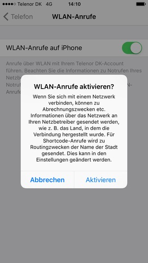 Wählen Sie Aktivieren