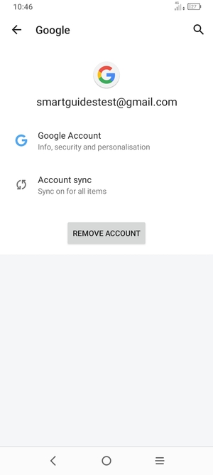 Select Account sync