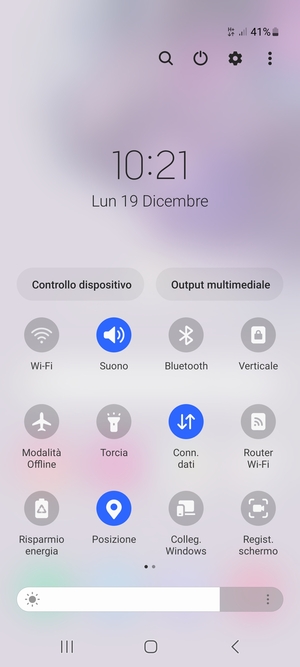 Disattiva Posizione