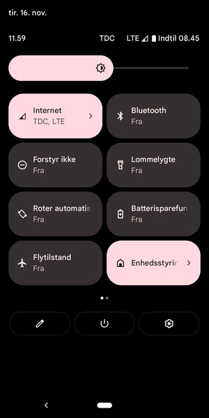 Vælg Batterisparefunktion