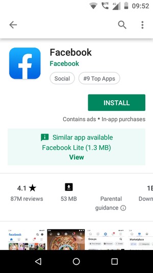 Select INSTALL