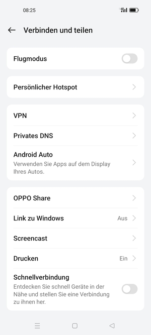 Wählen Sie Persönlicher Hotspot