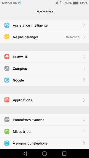 Faites défiler et sélectionnez Mises à jour