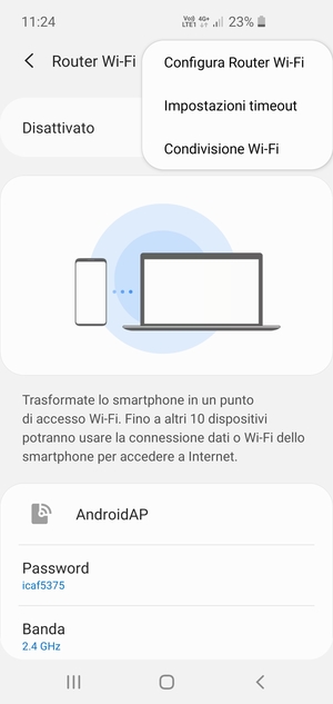 Seleziona Configura Router Wi-Fi