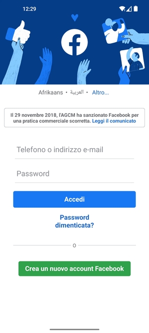 L'app è pronta per l'uso