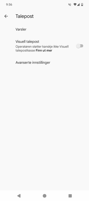 Velg Avanserte innstillinger