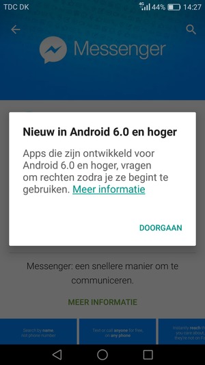 Selecteer DOORGAAN