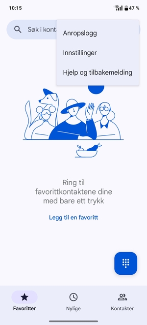 Velg Innstillinger