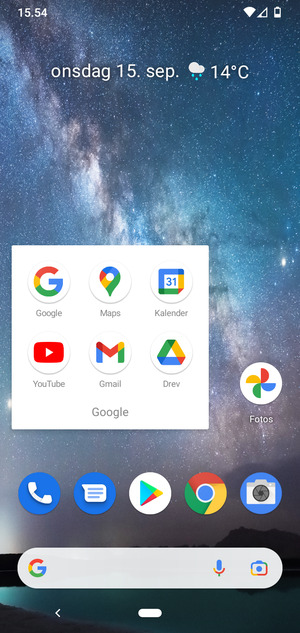 Vælg Gmail